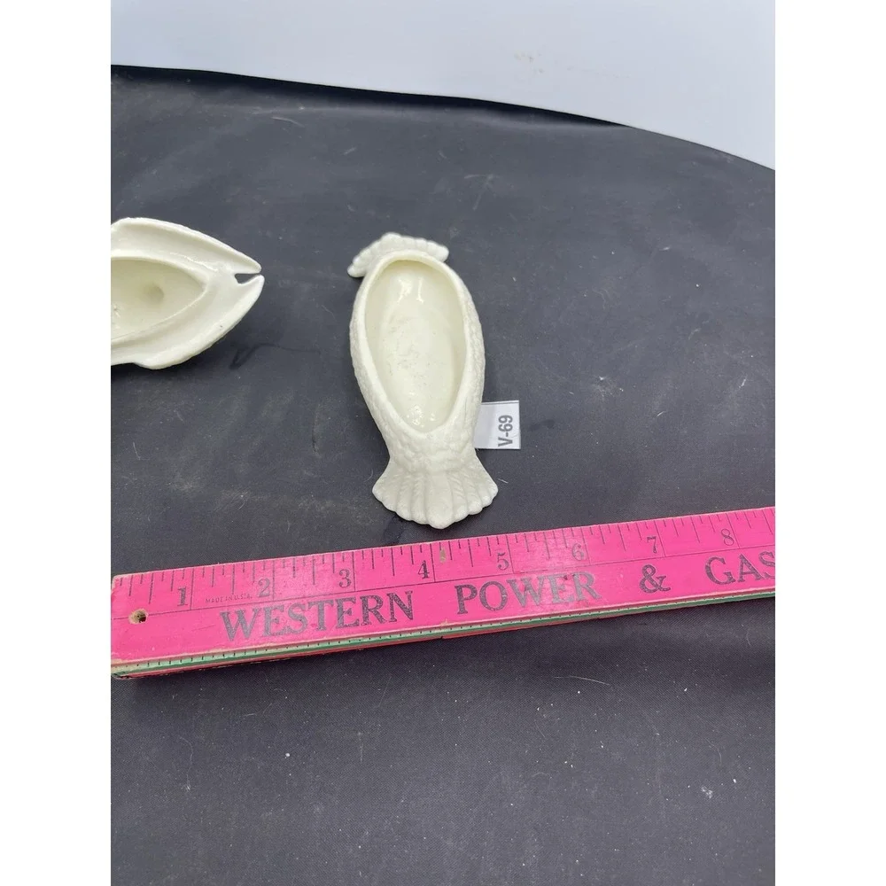 VNTG Porcelain Bisque Love Birds Trinket Box